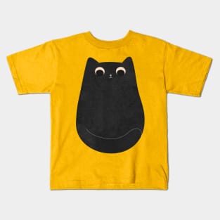 Funny black cat Kids T-Shirt
